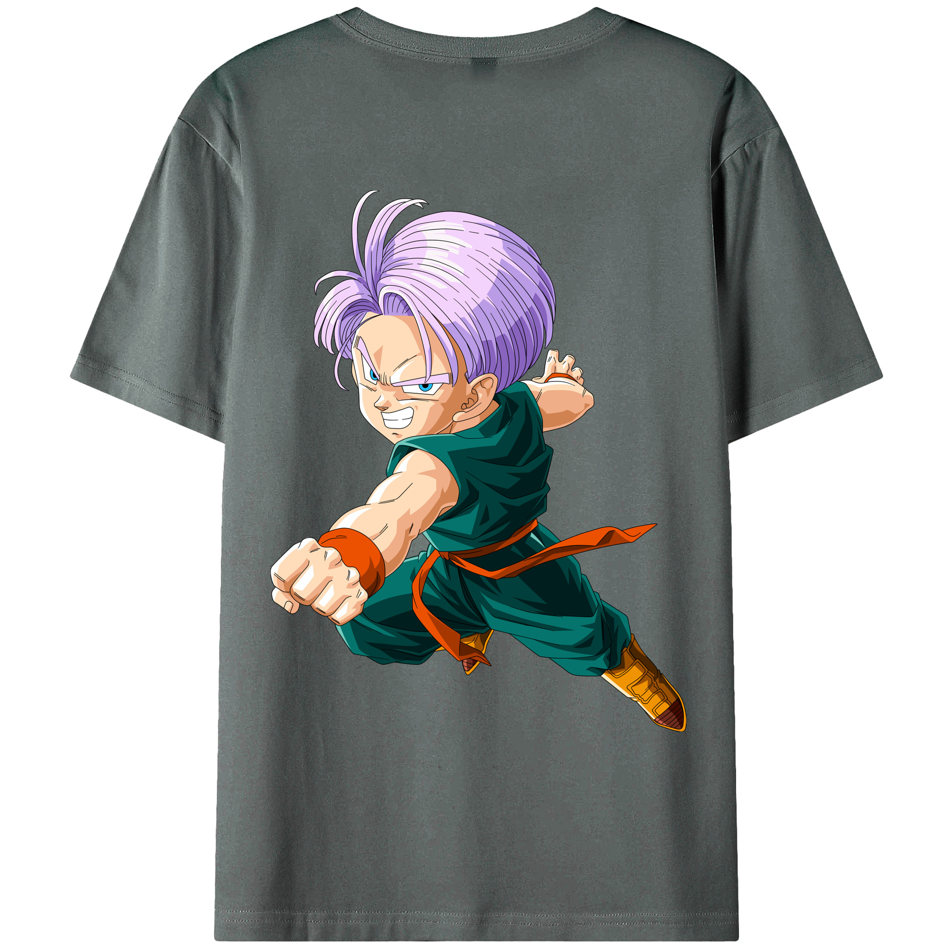 （画像用） ドラゴンボール トランクス（Torankusu）DRAGON BALL Trunks 綿100％ メンズ半袖Tシャツ（バックプリント） 通気性